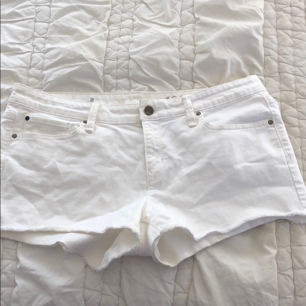 Gap White Denim Shorts